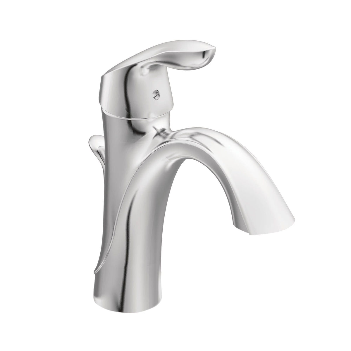 Eva Single Handle High Arc Single Hole Bathroom Sink Faucet, WaterSense Certified, Chrome