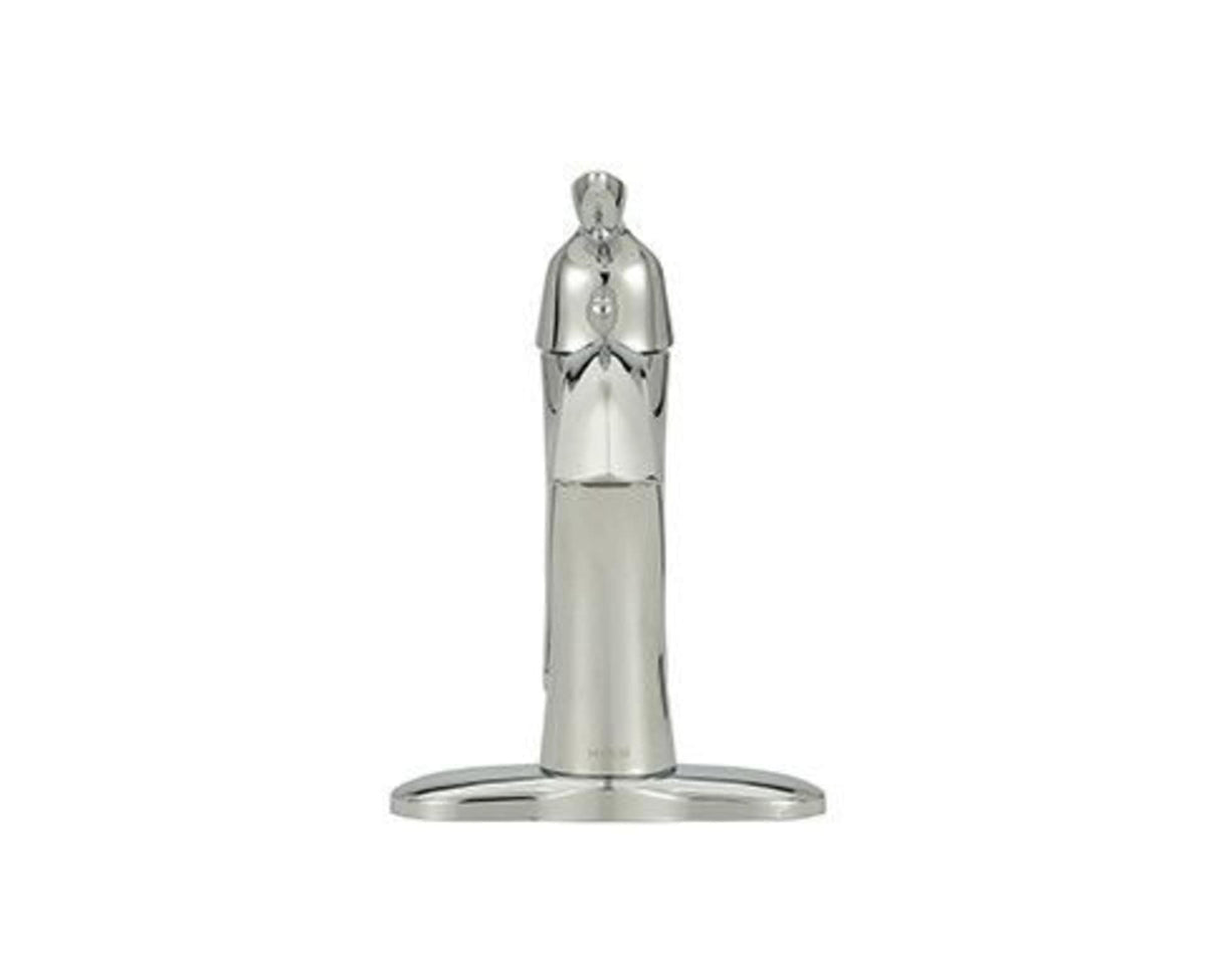 Eva Single Handle High Arc Single Hole Bathroom Sink Faucet, WaterSense Certified, Chrome
