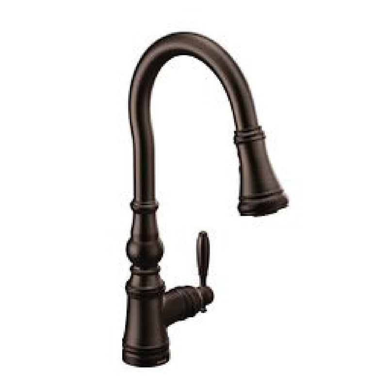 Weymouth Single Handle Pull Down Kitchen Faucet, Various Finishes O5871