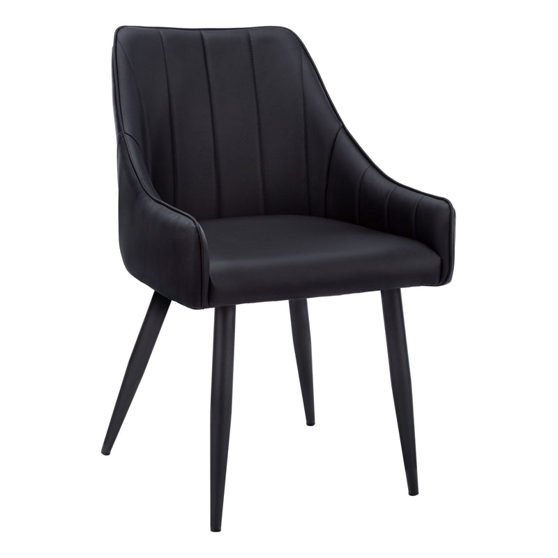 Tufted Leather Look Dining Chair Set, 2-pc A6227