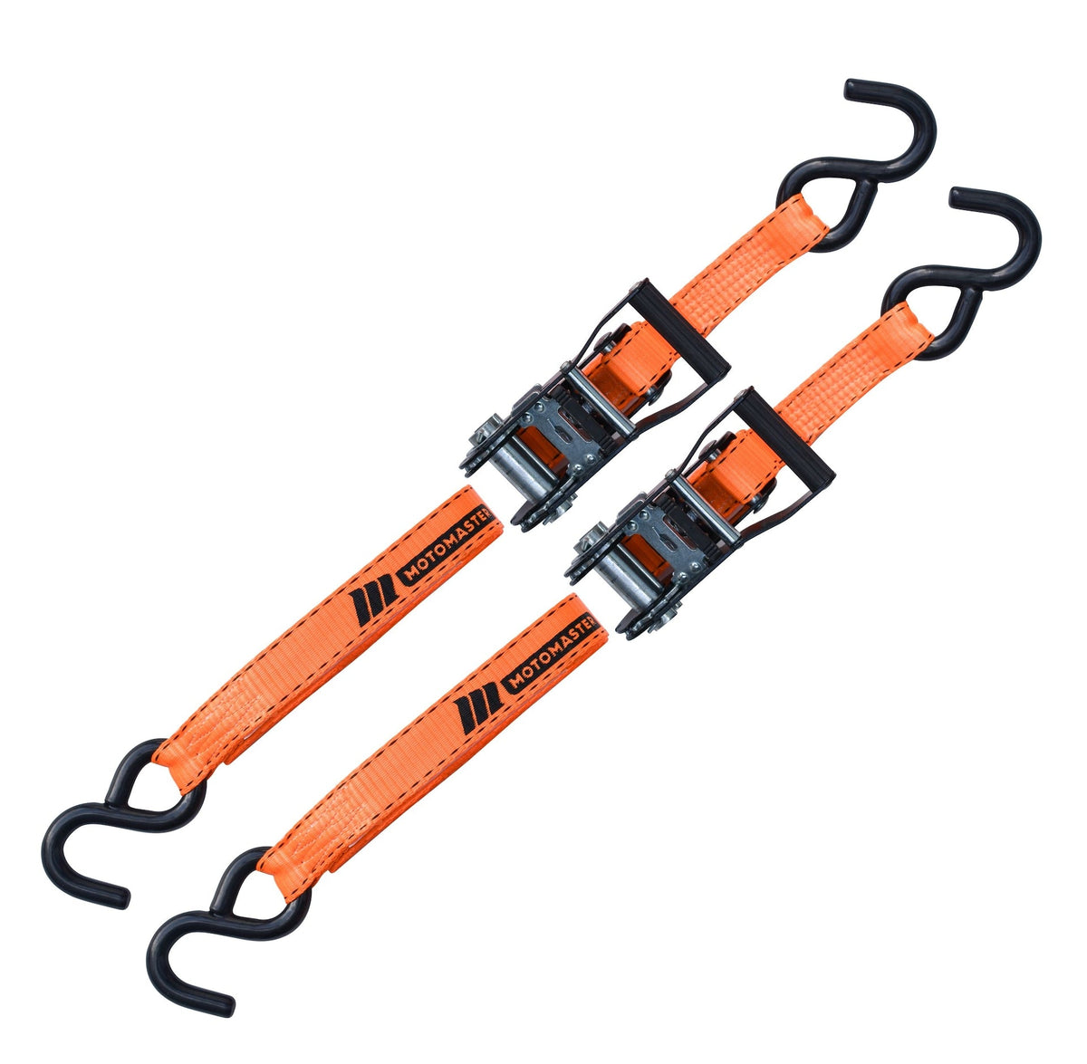 3,000-lb Heavy Duty Ratchet Tie Down Strap, Non-Padded, 1-in x 10-ft, 2-pk