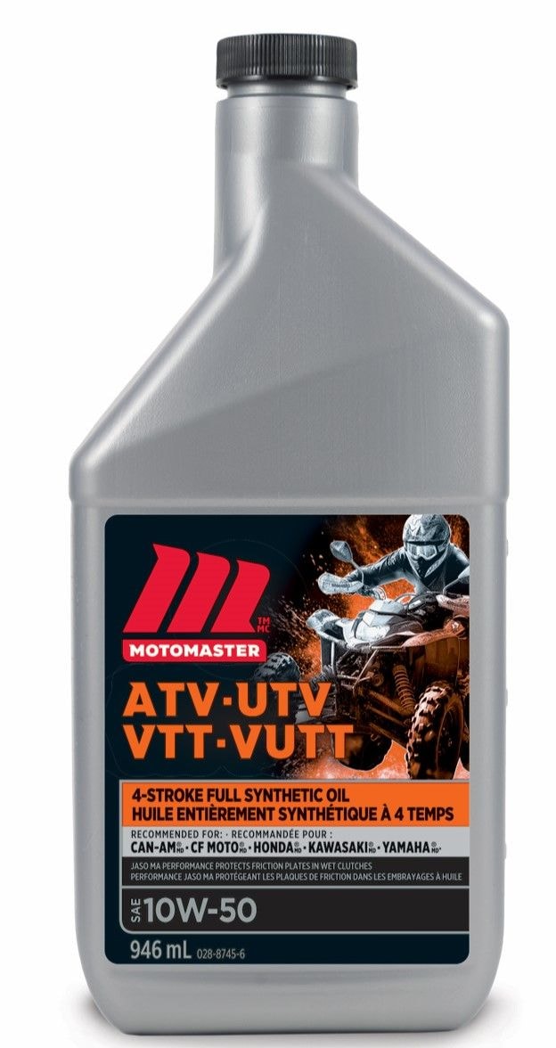 4-Stroke Synthetic ATV/UTV Engine Oil 10W50, 946-mL O4360