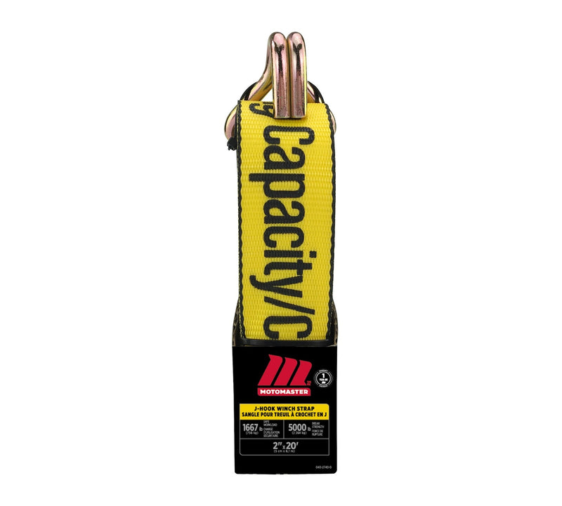 5,000-lb J-Hook Winch Strap, 2-in x 10-ft M3417