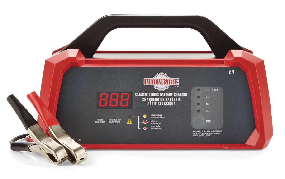 Classic Series Smart Battery Charger/Maintainer, Fully Automatic, 25/10/2-Amp, 12V