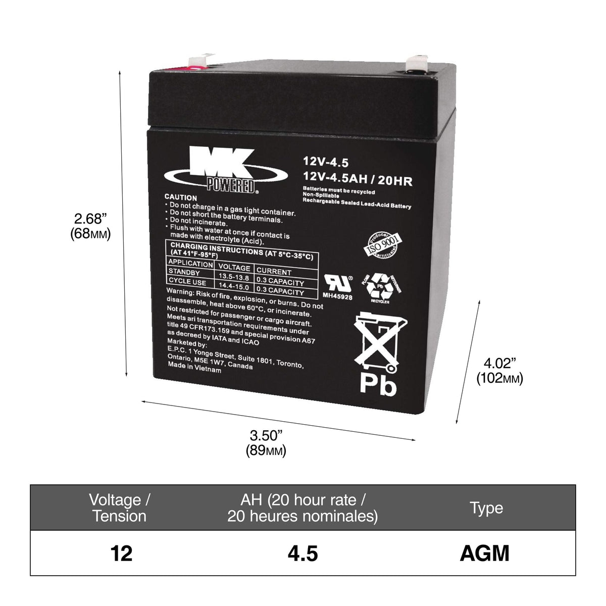 Commercial Group Size 1 6-Volt Battery