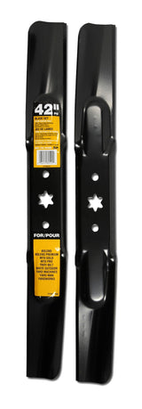 Lawn Tractor 2-in-1 2-Blade Set, 6-Point Star Mount, 42-in