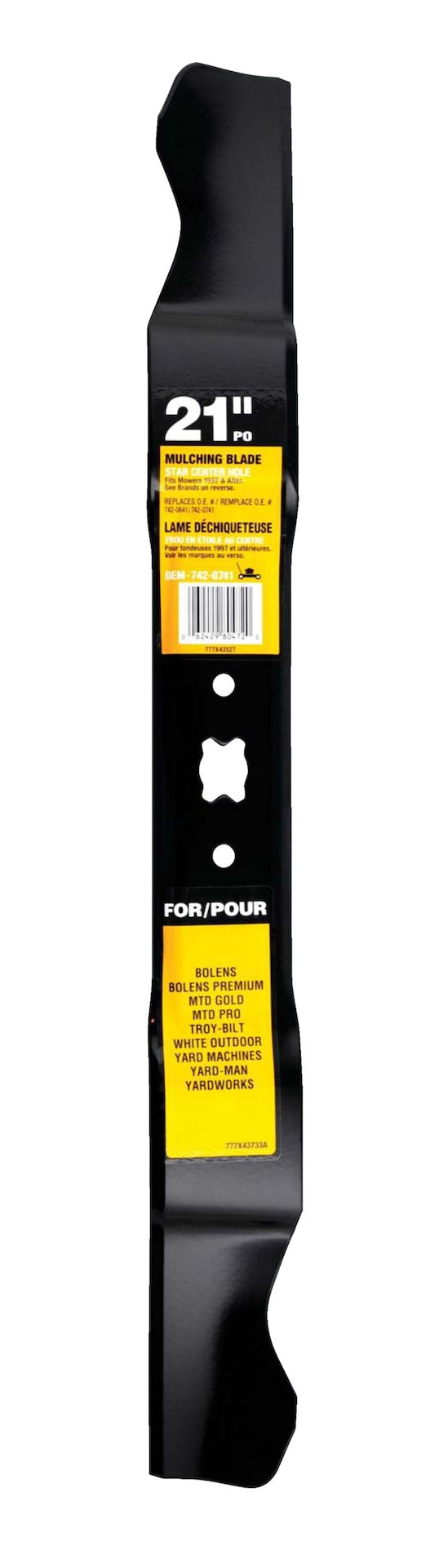 Mulch Lawn Mower Replacement Blade, 21-in