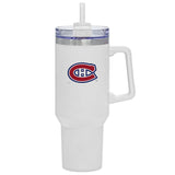 Travel Mug with Straw and Handle, 40-oz