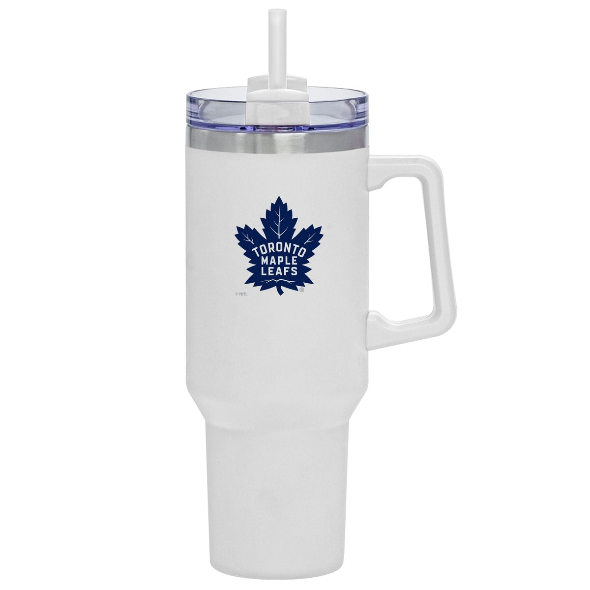 Travel Mug with Straw and Handle, 40-oz