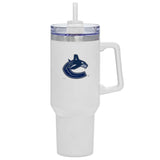 Travel Mug with Straw and Handle, 40-oz