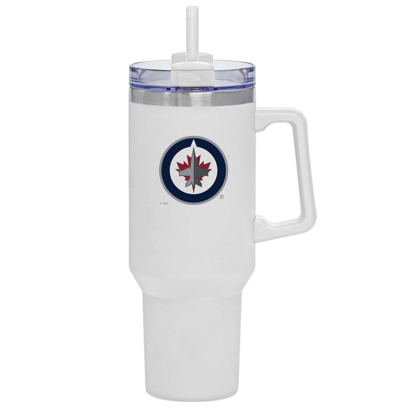 Travel Mug with Straw and Handle, 40-oz E7226