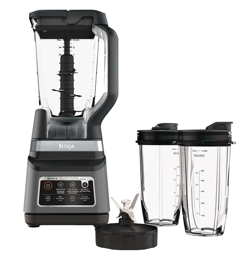 Professional Plus Blender DUO with 3 Pre-Set Auto IQ Programs, Stainless Steel, 1400W B2430
