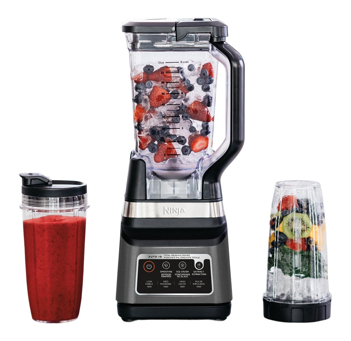 Ninja Professional Plus Blender DUO with 3 Pre-Set Auto IQ Programs, Stainless Steel, 1400W