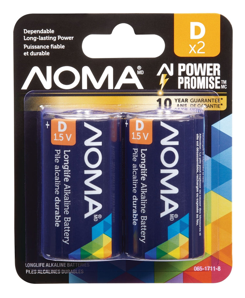 2-pk D Alkaline Batteries, Long Lasting D3459