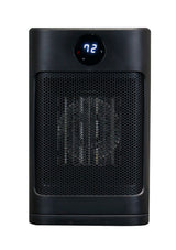 Digital Electric Personal Ceramic Heater with Remote, 1500W, Black