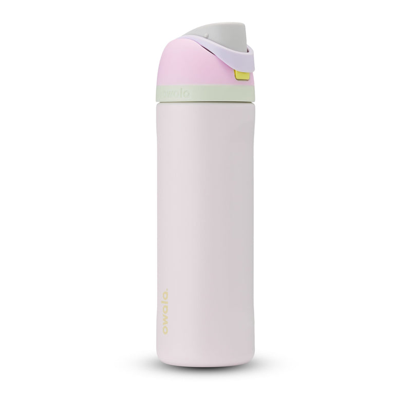 Stainless Steel Insulated Portable Reusable Water Bottle, 24-oz, Various Colours, with Built-in Straw Y3011