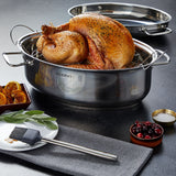 18/10 Stainless Steel Multi-Roaster with Removable Rack, 50.3 x 18cm