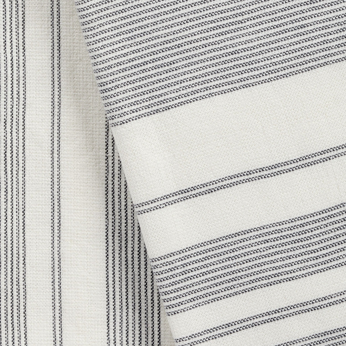 All-Purpose Striped Cotton Terry Kitchen Towels, Grey, 2-pk
