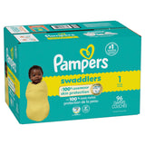 Swaddler Size 1 Leak-Free Baby Diapers, 96-pc