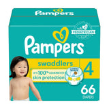 Swaddler Size 4 Leak-Free Baby Diapers, 66-pc