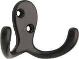 Stainless Steel Single Double Prong Robe Hooks, Assorted Colours, 4-pk