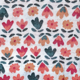 Cotton Muslin Baby Swaddle Blanket, Floral