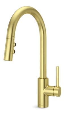Fullerton Pull-Down Kitchen Faucet, Brush Gold