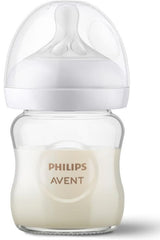 Glass Bottle with Response Nipple 4-oz, 1-pk
