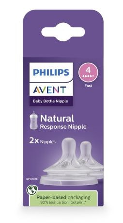 Response Nipple Flow 4 for 3M+, 2-pk
