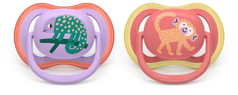 Ultra Air Pacifier 18m+, Chameleon, 2-pk L6670