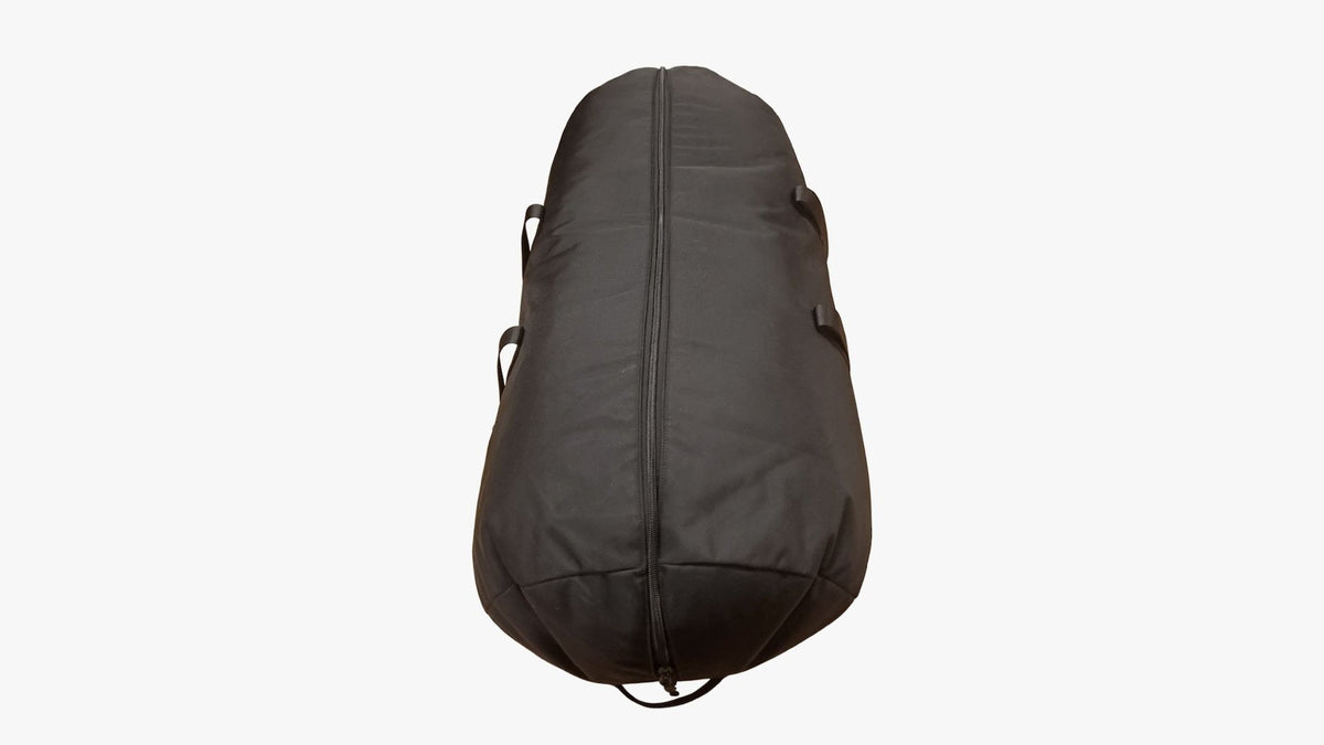 Extra-Large Black Nylon Storage Cargo Bag with Handles and Full-Length Zipper