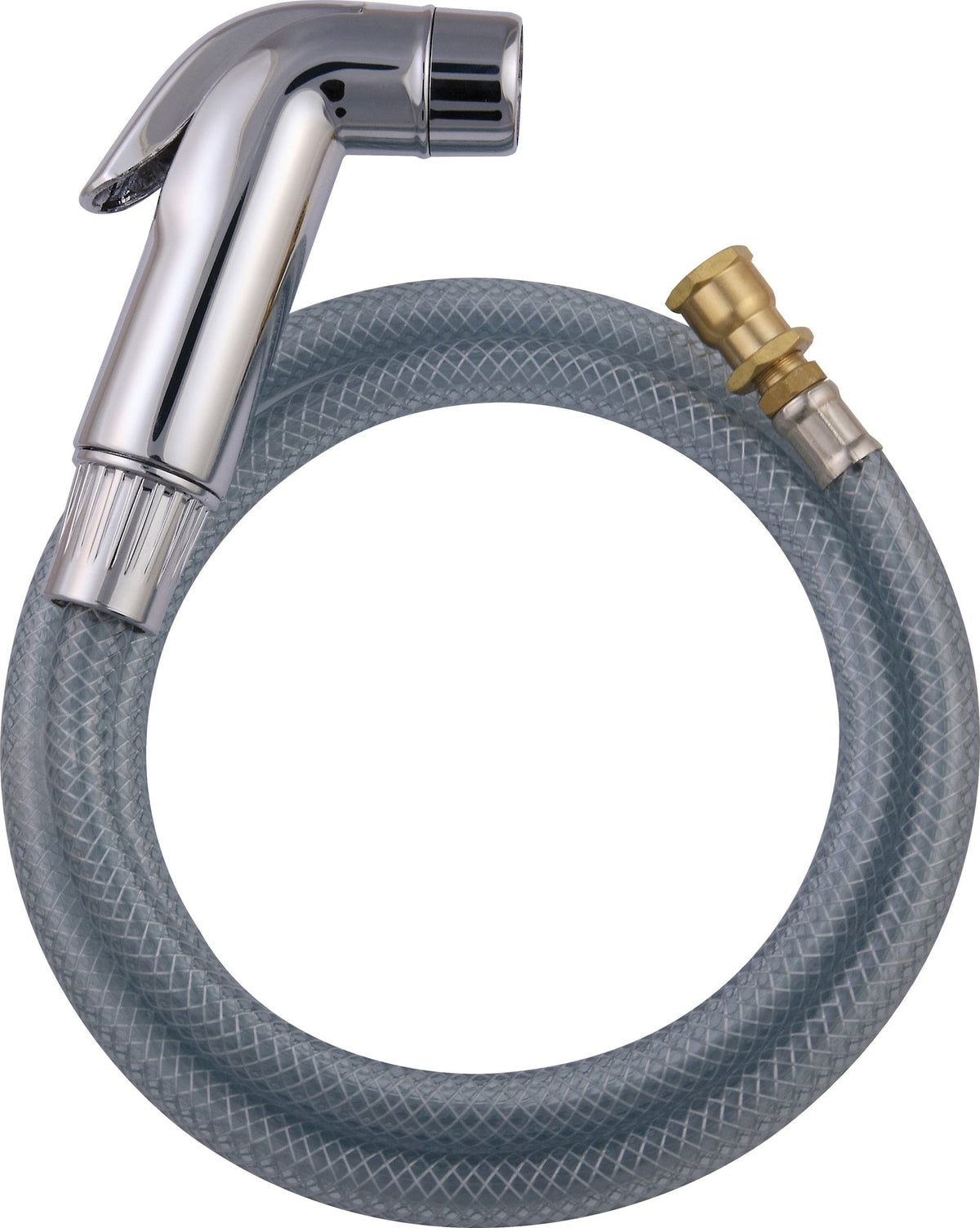 Handheld Kitchen Sink Sprayer with Flexible Hose, Chrome Finish