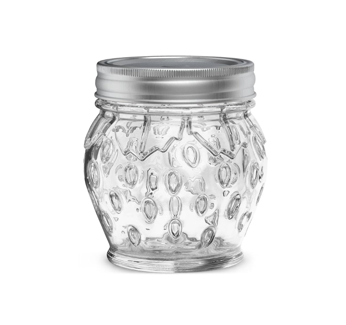 Pur Mason Strawberry Jam Jar, Clear Glass, 13.5-oz/399-mL, 6-pk, Food Preservation Jars