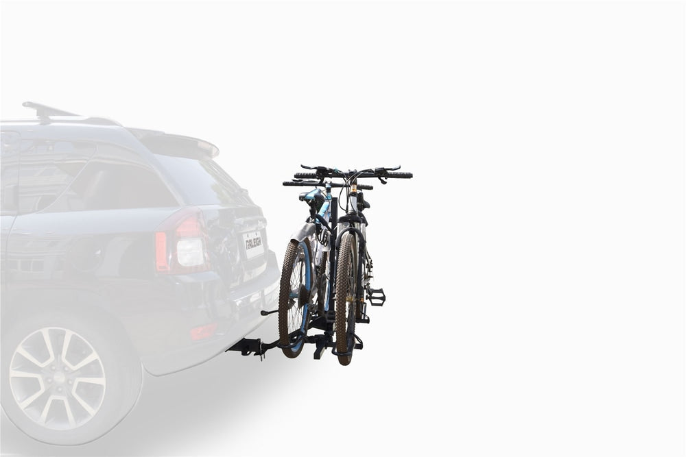 2-Bike Hitch Platform Rack with Anti-Wobble Hitch Pin, Folding Design