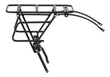 Adjustable Rear Bike Rack, Lightweight, Aluminum, Black
