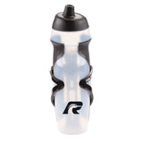 Easy-Squeeze Bike Water Bottle withCage/Holder, Transculent, 20.2-oz