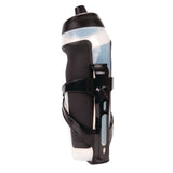 Easy-Squeeze Bike Water Bottle withCage/Holder, Transculent, 20.2-oz