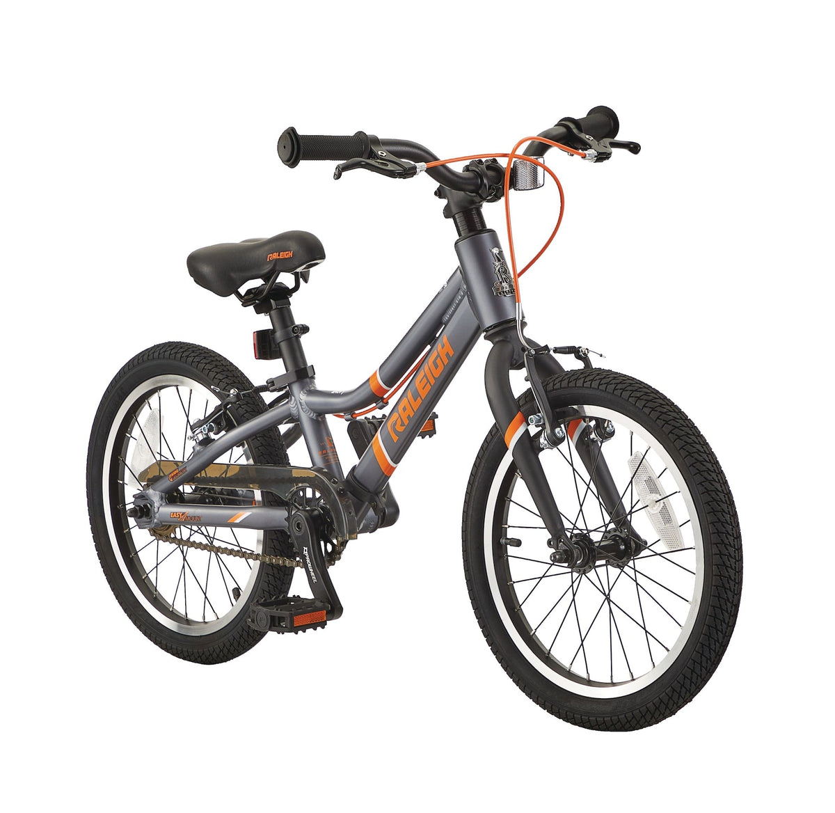 Meteor Kids Bike with Reflectors, 16-in Wheel, Grey