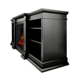 Fresno Media Indoor Electric Fireplace TV Stand, 72-in, 1500W, Black