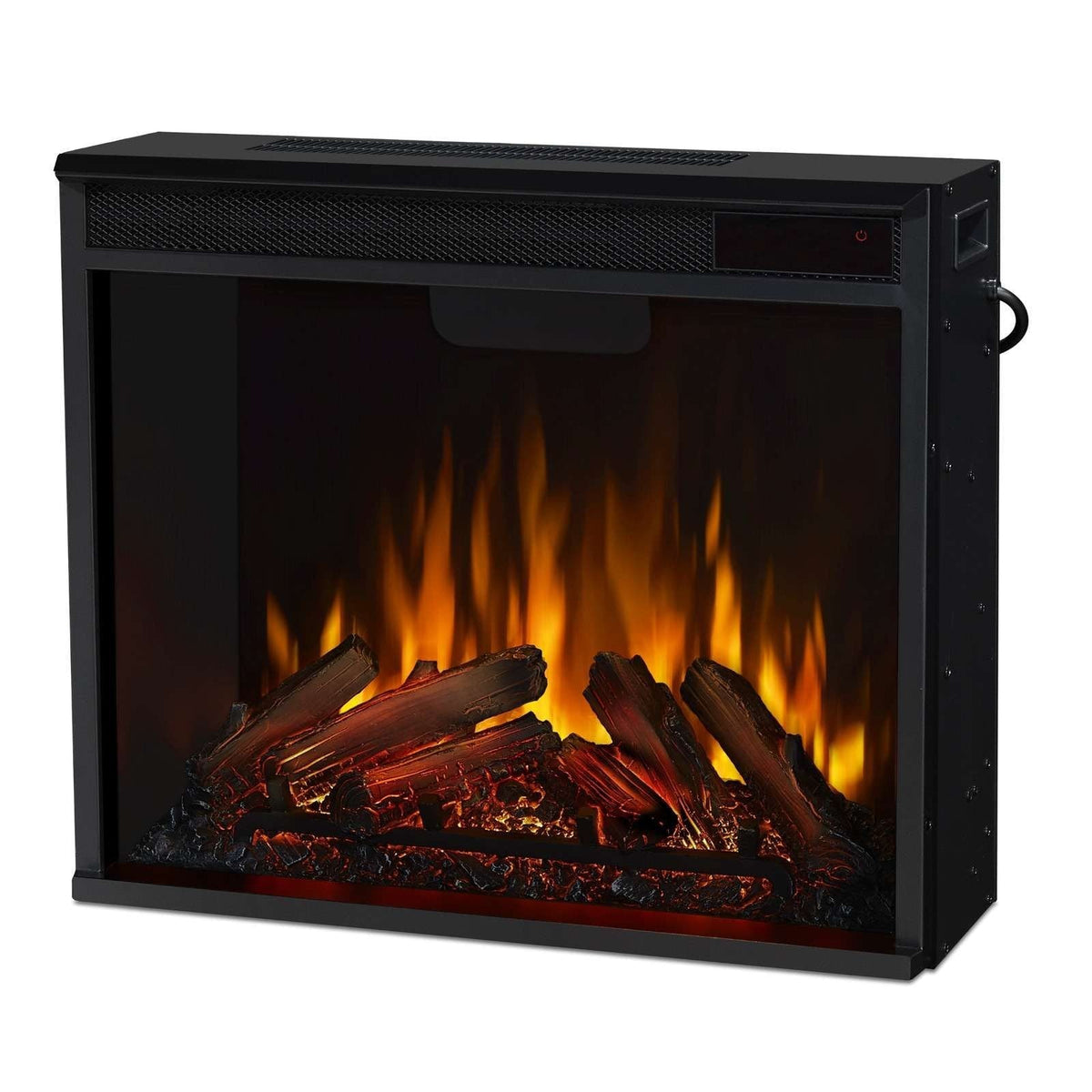 Fresno Media Indoor Electric Fireplace TV Stand, 72-in, 1500W, Black