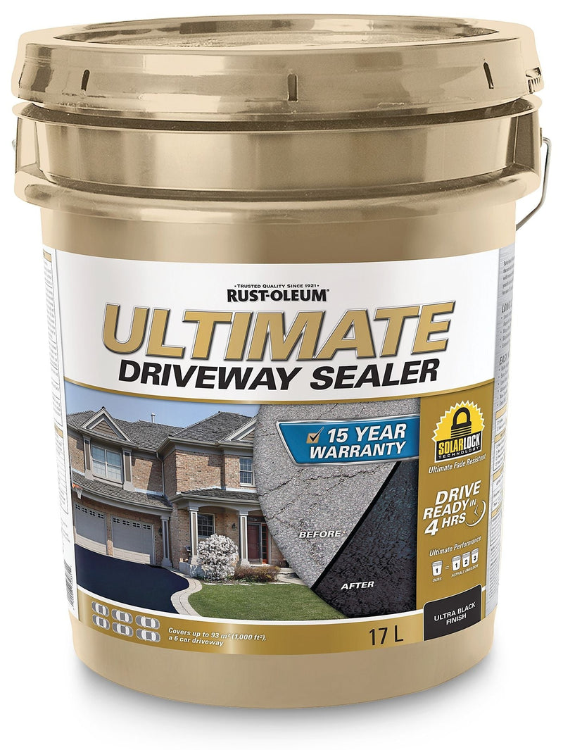 15-Year Ultimate Asphalt Driveway Sealer, 1000 sq. ft Coverage, Ultra Black, 17-L N7417