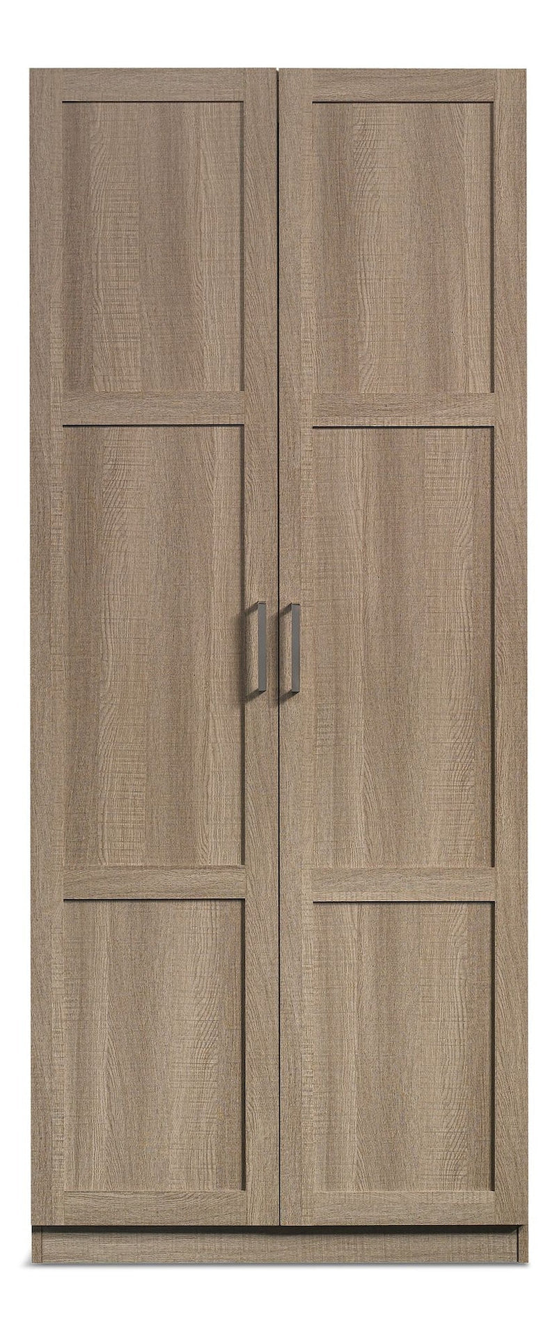 2-Door Storage Cabinet With Adjustable Shelves, Oak Finish T3854