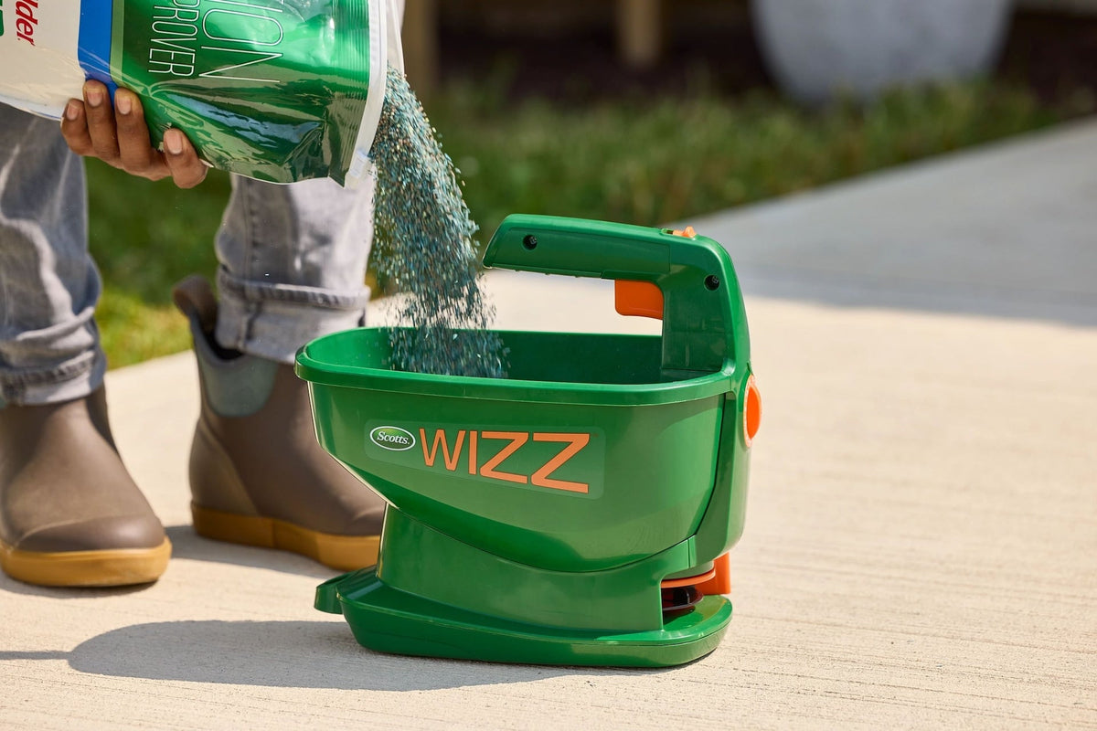 Wizz Hand-Held Spreader, Battery Operated, 2500 sq. ft.
