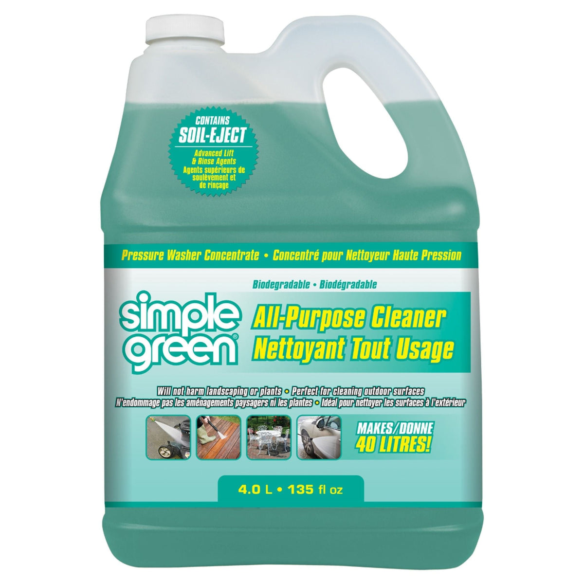 All-Purpose Concentrate Pressure Washer Detergent, 4L