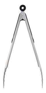 Stainless Steel Tongs with Locking Mechanism, 12-in
