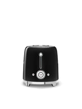 50's Retro Style Wide Slot Pop Up Electric Toaster with 6 Settings, 2-Slice, Black