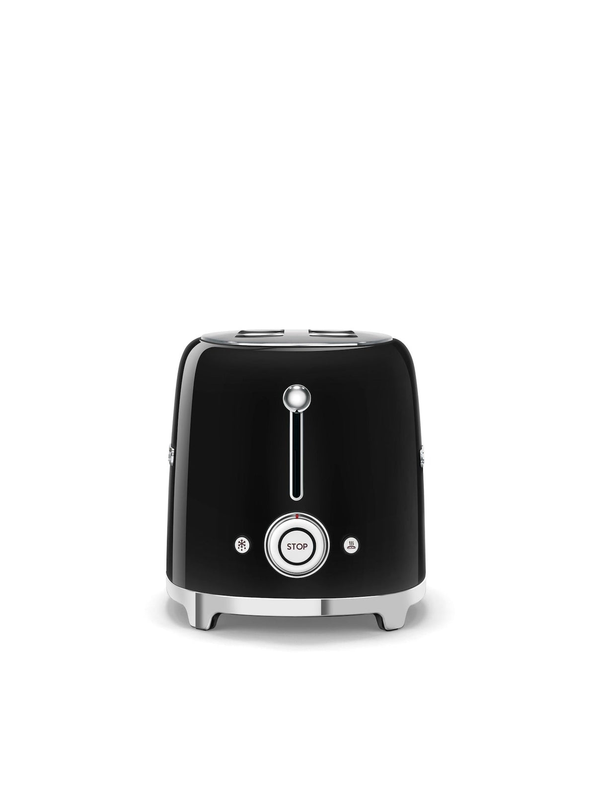 50's Retro Style Wide Slot Pop Up Electric Toaster with 6 Settings, 2-Slice, Black