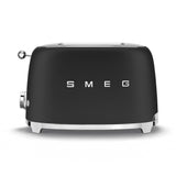 50's Retro Style Wide Slot Pop Up Electric Toaster with 6 Settings, 2-Slices, Matte Black