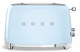 Retro Style Electric Toaster with Multi-Function Control, Light Blue, 2-Slices
