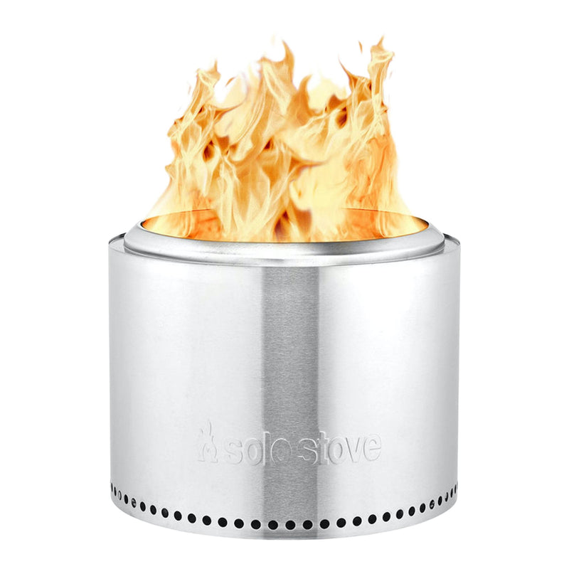 Stove Stainless Steel Smokeless Bonfire Fire Pit with Removable Ash Pan, 19.5 x 14-in F1760